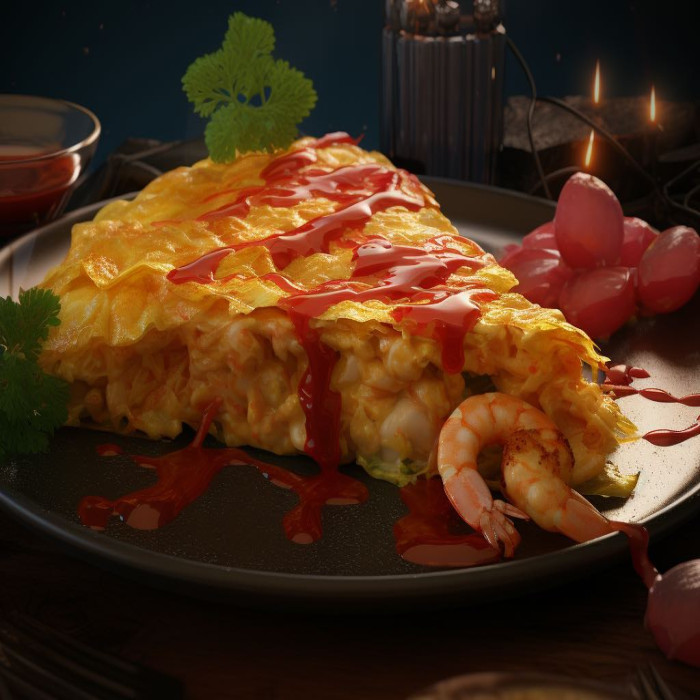 Shrimp Omelette